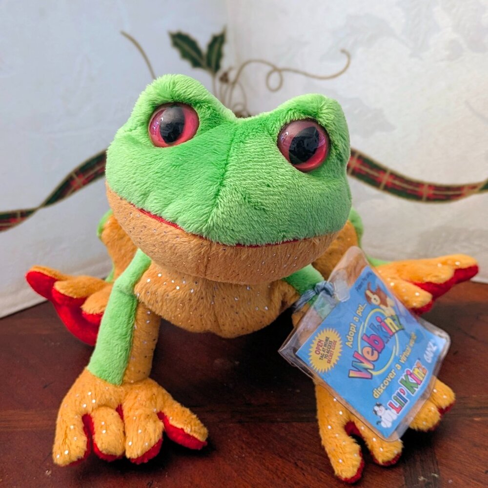 New Webkinz Tree Frog Plush with Sealed Code